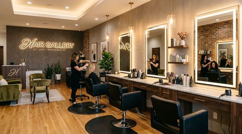 Illustration of Hair Gallery, beauty salon in Marshfield, WI